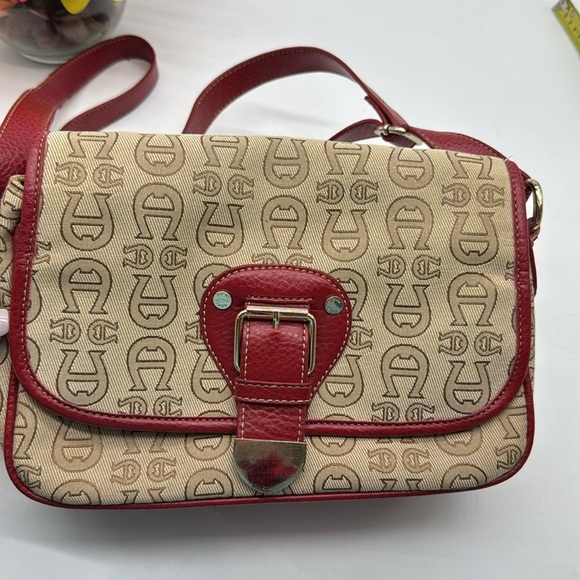 Etienne Angier Red Tan Shoulder Bag MCB7249K - Picture 3 of 12